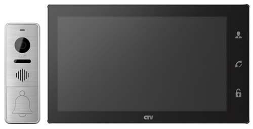Комплект цветного видеодомофона CTV-DP4106 AHD (черный)