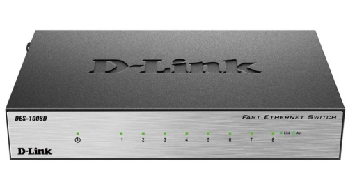Коммутатор  8 D-Link DES-1008D/L2B