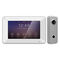 Комплект видеодомофона Tantos Rocky HD Wi-Fi (белый) + iLexa HD (никель)