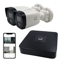 Комплект IP видеонаблюдения Arsenal Ti на 2 камеры 4Mp (уличный)