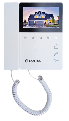 Видеодомофон Tantos Elly HD X с трубкой (белый)