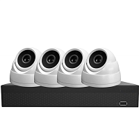Комплект видеонаблюдения на 4 HD уличные камеры LS с разрешением 2 Мп