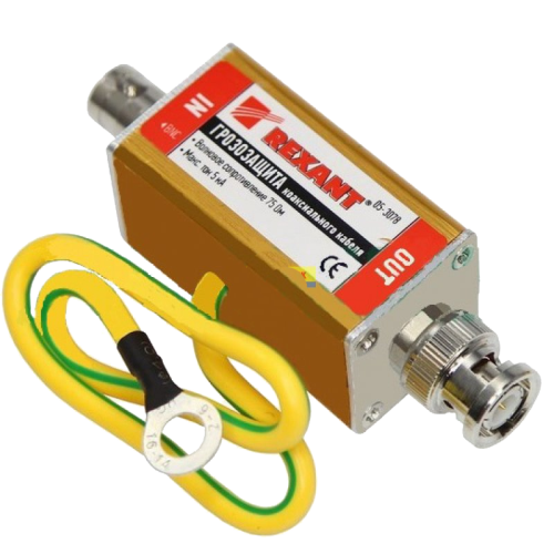 Грозозащита коаксиального кабеля BNC разъем REXANT