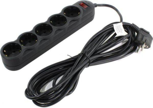 Сетевой фильтр 5 розеток 1,8м Sven SF-05L, черный