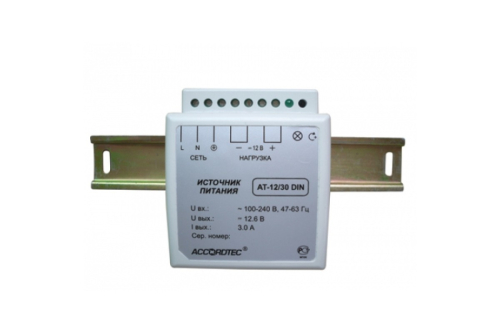 Блок питания 12В 3А Accordtec АТ-12/30 DIN