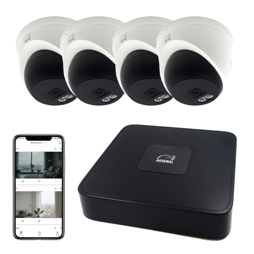 Комплект IP видеонаблюдения Arsenal Ti на 4 камеры 2Mp (внутренний)