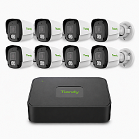 Комплект IP видеонаблюдения Tiandy на 8 камер 4Mp (уличный)