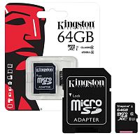 Карта памяти  64Gb Kingston microSDXC