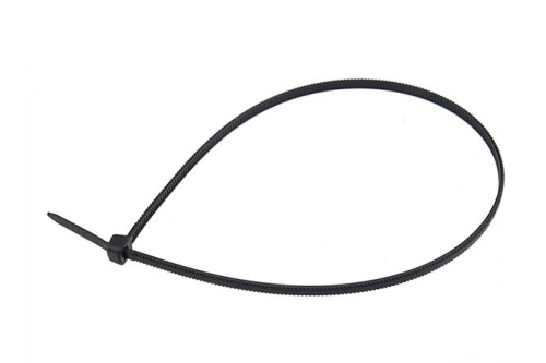 Хомут-стяжка кабельная нейлоновая с тройным замком REXANT 200x3,6 мм, черная