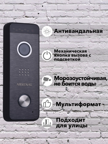 Вызывная панель Arsenal Рокси FHD (чёрный) фото 2