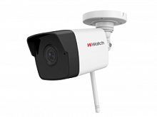 Видеокамера IP 2Mp HiWatch DS-I250W (B) (2.8мм) уличная Wi-Fi с ИК подсветкой до 30 м. и микрофоном