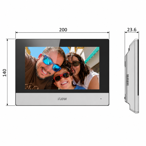 Комплект видеодомофона iFLOW F-VI-5443I с Wi-Fi фото 3