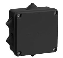 Коробка распаячная 100х100х50 мм, IP55 (черный)