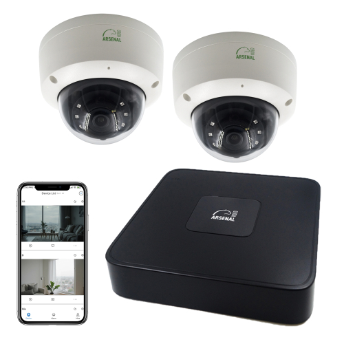 Комплект IP видеонаблюдения Arsenal Ti на 2 камеры 4Mp (внутренний)