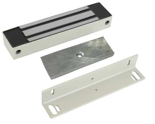 Замок электромагнитный Accordtec ML-295K с уголком, белый