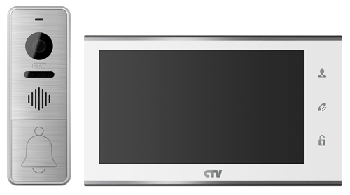 Комплект цветного видеодомофона CTV-DP4705AHD (белый)