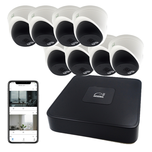 Комплект IP видеонаблюдения Arsenal Ti на 8 камер 2Mp (внутренний)