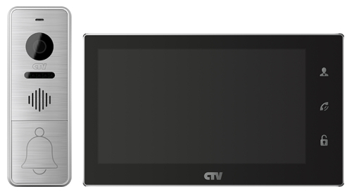 Комплект цветного видеодомофона CTV-DP4706 AHD (черный)
