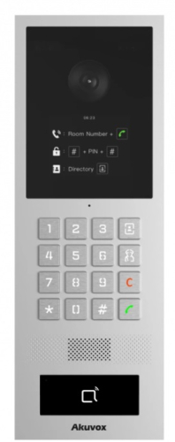 Вызывная панель многоабонентская Akuvox S532 In-Wall с коробкой для врезного монтажа (серебро)