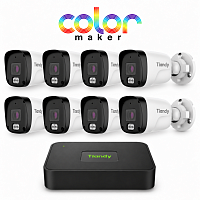 Комплект IP видеонаблюдения Tiandy CM на 8 камер 4Mp (уличный)