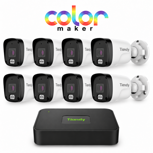 Комплект IP видеонаблюдения Tiandy CM на 8 камер 4Mp (уличный)