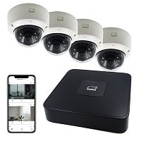 Комплект IP видеонаблюдения Arsenal Ti на 4 камеры 4Mp (внутренний)