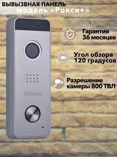 Вызывная панель Arsenal Рокси + (серебро) фото 5