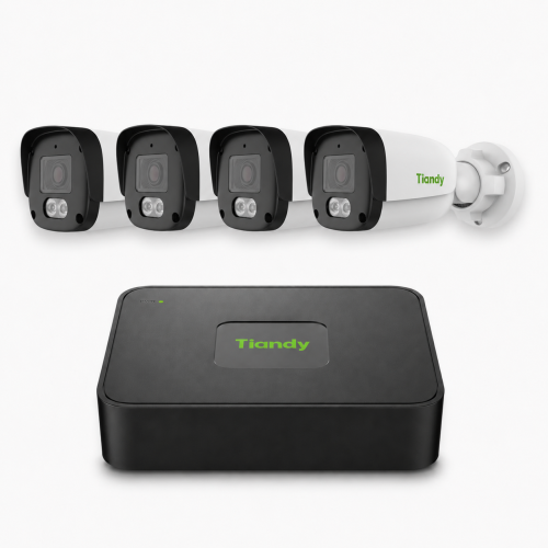 Комплект IP видеонаблюдения Tiandy на 4 камеры 4Mp (уличный)