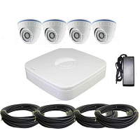 Комплект видеонаблюдения LS-AHD уличный