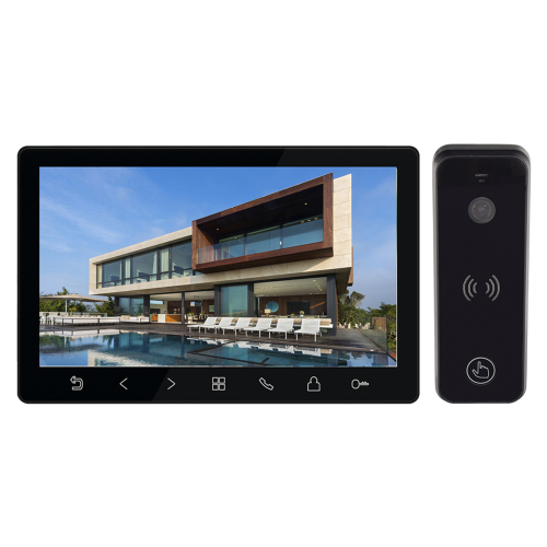 Комплект видеодомофона Tantos Amelie Slim HD SE (черный) + iPanel 2 HD (черный)