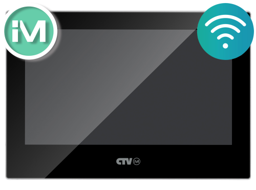 Видеодомофон CTV-iM740W Cloud 7 (черный)