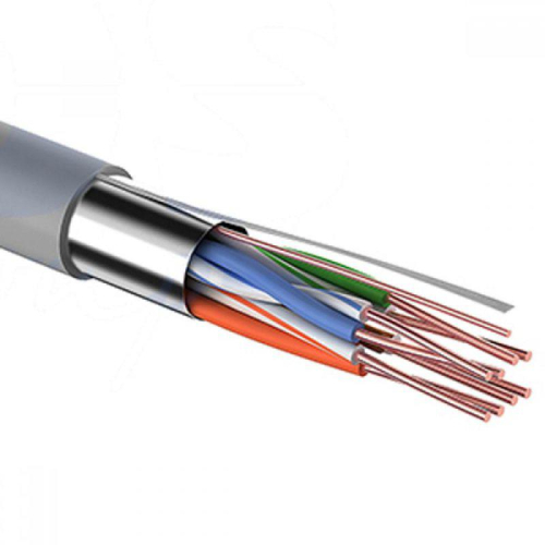Кабель UTP 4PR CAT5е PVC внутренний (INDOOR), серый (бухта 305 метров) TWT фото 2