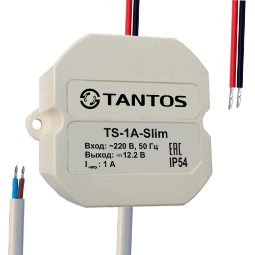 Блок питания 12В 1А Tantos TS-1A-Slim