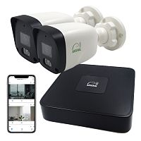 Комплект IP видеонаблюдения Arsenal Ti на 2 камеры 2Mp (уличный)