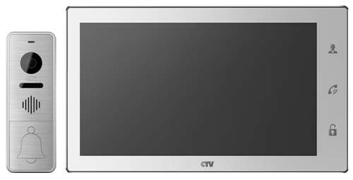 Комплект цветного видеодомофона CTV-DP4106 AHD (белый) К1