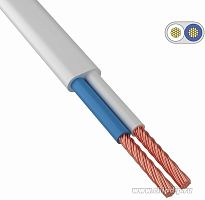 Провод ШВВП 2х0,5 мм² 300 м белый ГОСТ 7399-97