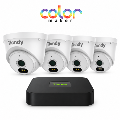 Комплект IP видеонаблюдения Tiandy CM на 4 камеры 4Mp (внутренний)