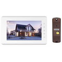 Комплект домофона Tantos Mia Kit: монитор Mia 7"+вызывная панель Walle+ (белый/медь)