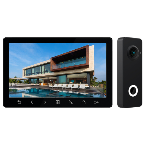 Комплект видеодомофона Tantos Prime HD SE (черный) + iLexa HD (графит)