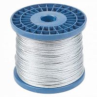 Трос стальной REXANT DIN 3055 (6x7) М3 (бобина 200 м)