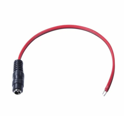 Разъём питания Rexant гнездо 2.1х5.5x10 мм с проводом 20 см