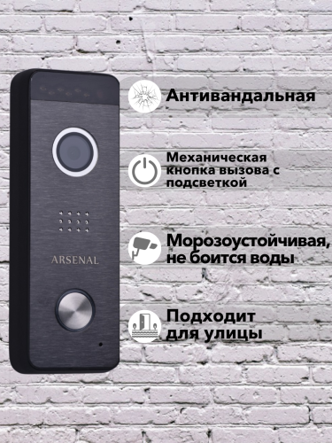 Вызывная панель Arsenal Рокси + (черный) фото 6
