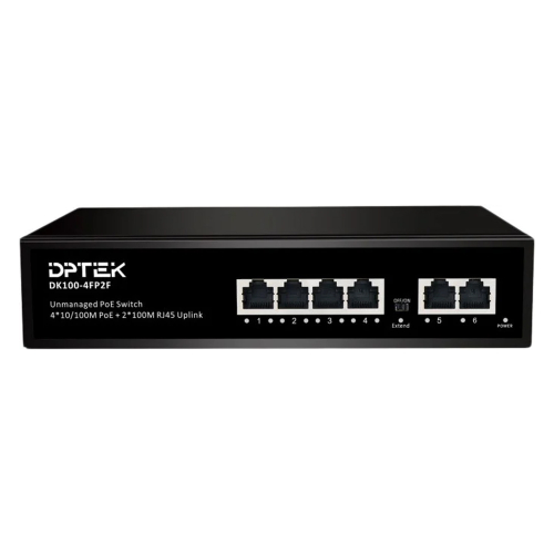 Коммутатор POE  4 DPTEK DK100-4FP2F-W