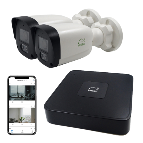 Комплект IP видеонаблюдения Arsenal Ti на 2 камеры 4Mp (уличный)