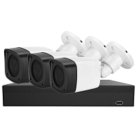 Комплект видеонаблюдения на 3 HD уличные камеры Arsenal с разрешением 5 Мп