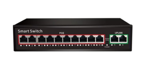 Коммутатор 10 POE+2 Uplink Port DK100-10FP2F