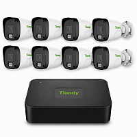 Комплект IP видеонаблюдения Tiandy на 8 камер 2Mp (уличный)