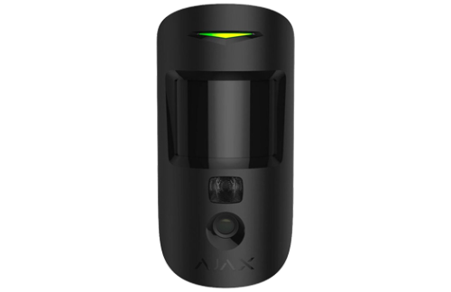 Беспроводной датчик движения с фотоподтверждением тревог Ajax MotionCam (черный)