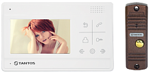 Комплект домофона Tantos LILU kit: монитор Lilu 4,3"+вызывная панель Walle (белый/медь) 