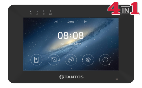 Видеодомофон Tantos Rocky HD Wi-Fi (черный)
